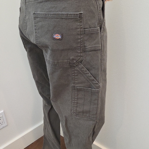Women's Dickies Khaki Work Pants - Picture 4 of 7